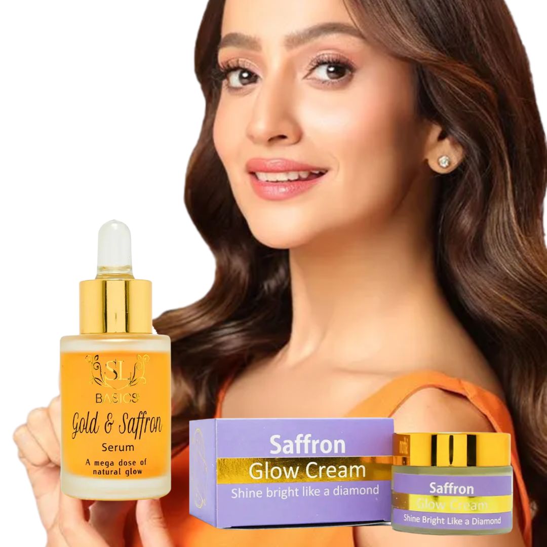 SL Basics Skin Brightening Booster – Saffron & Gold Magic for reducing pigmentation & dark spots
