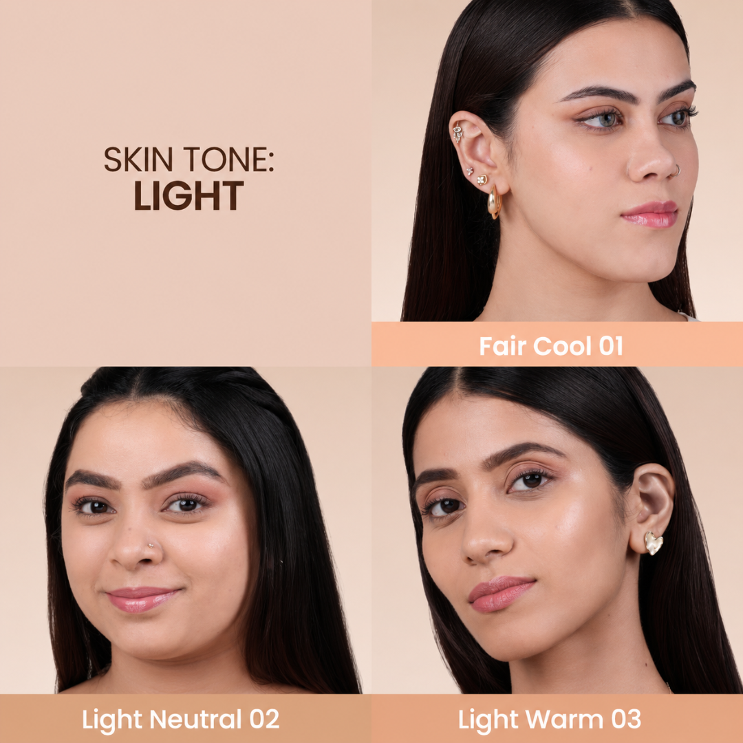 TYPSY BEAUTY FOUNDCEALER 3-in-1 – Foundation + Concealer + SPF 30 – Pakistan's First Dual Applicator (Pump + Wand) – Full Coverage, Breathable, Hydrating – FREE Beauty Blender