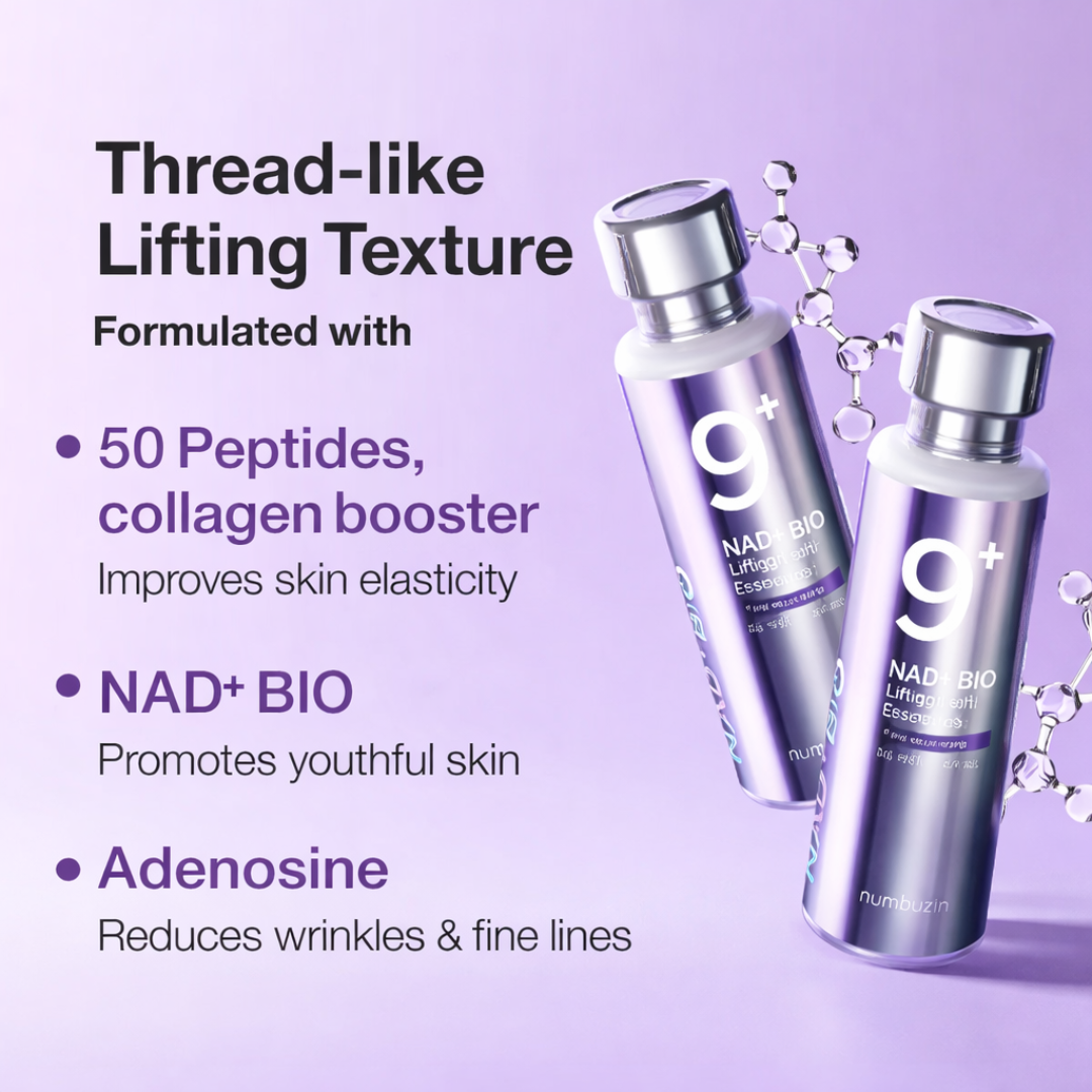 Numbuzin Anti-Wrinkle & Skin Tightening Essence | 50 Peptides Formula For Collagen Boost | Firm, Lifts, Remove Wrinkles & Fine Lines
