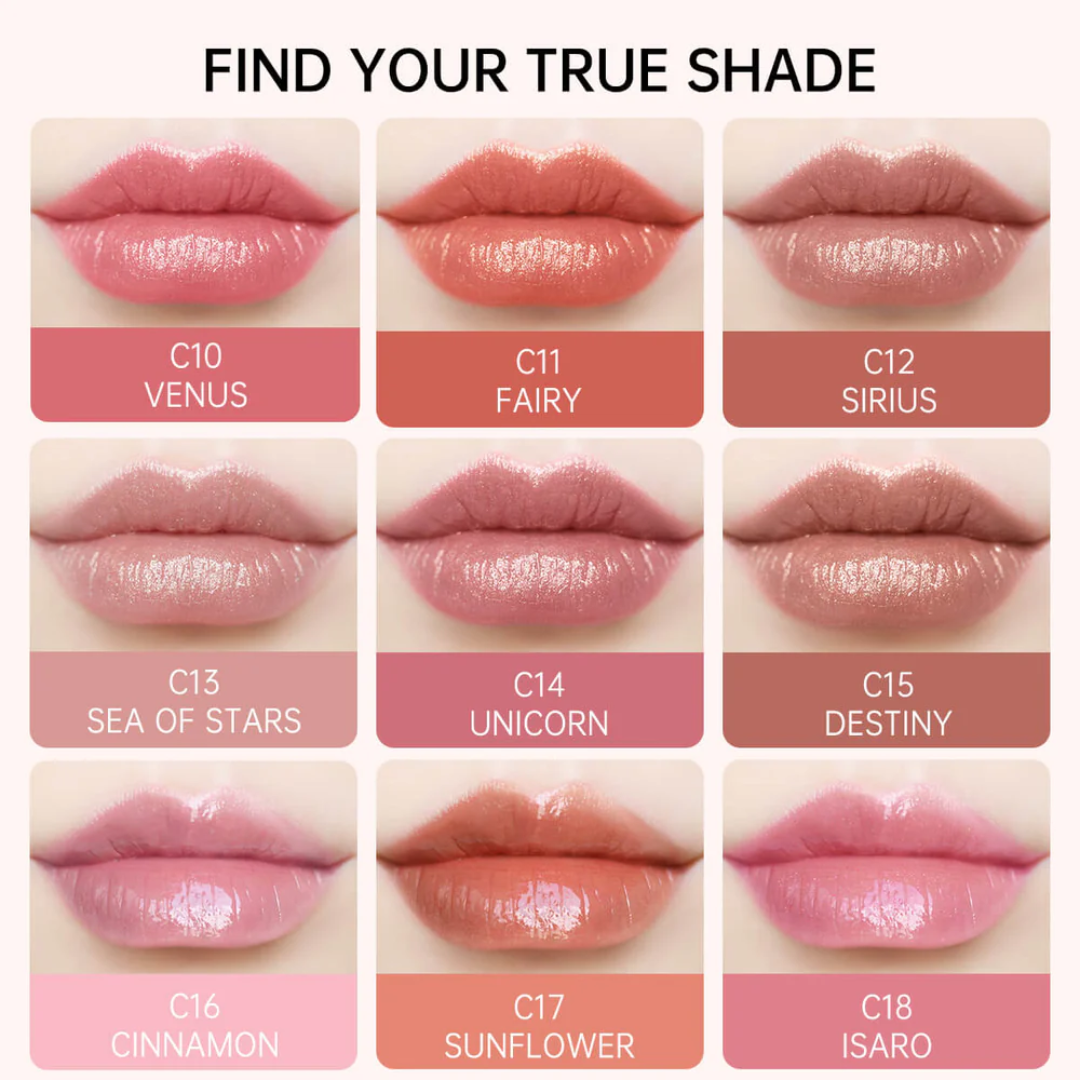 Catkin Tinted Lip Balm Glitter Lip Stain Pack of 6 - 24HR Hydrating Shimmer Lip Color with 3-in-1 Versatility