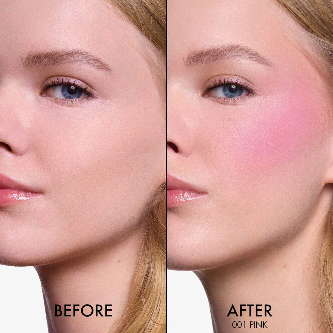 3D Rose Blush & Highlighter with Free Blending brush | Multi-purpose Blush + Eyeshadow + highlighter
