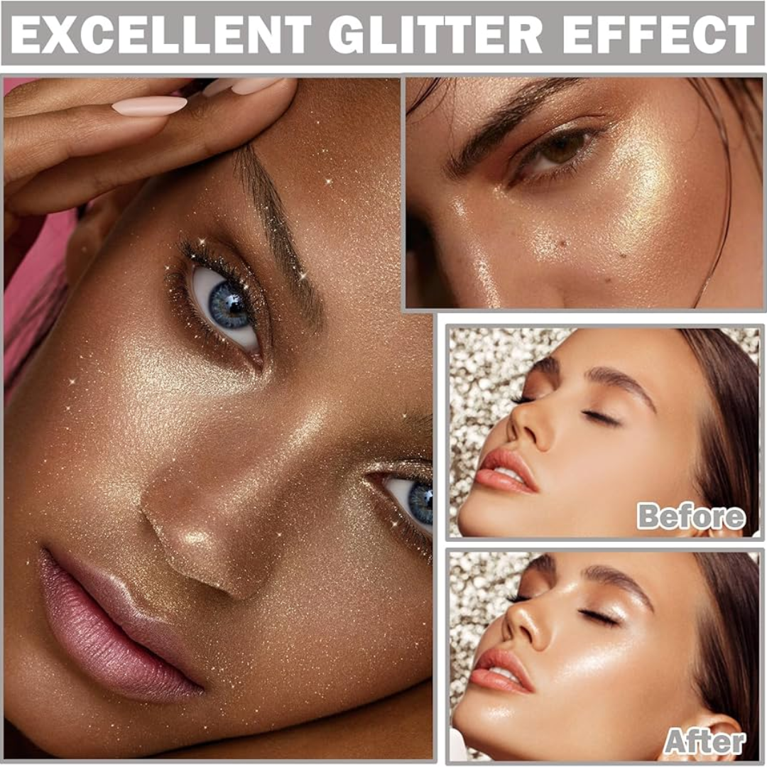 Makeup Revolution Stardaze Glitter Hair & Body Mist | Multi Use - Face, body & beautiful Shinny Hair | Long-lasting, Sweat proof & Quick-Drying