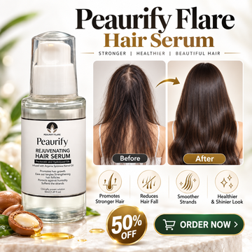 Peaurify Flare Rejuvenating Hair Serum – Anti-Hair Fall & Hair Growth Treatment – Pro-Keratin & Argan Oil