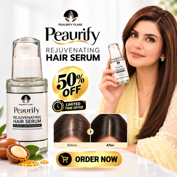 Peaurify Flare Rejuvenating Hair Serum – Anti-Hair Fall & Hair Growth Treatment – Pro-Keratin & Argan Oil