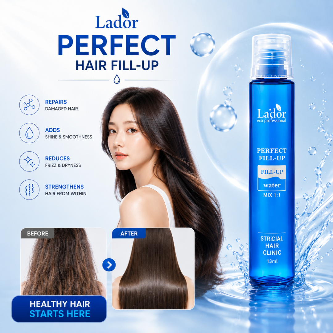 Lador Perfect Hair Fill-Up – Deep Repair, Shine & Smoothness – Salon Smooth Hair at Home – Repairs Damaged Hair, Reduces Frizz & Dryness, Strengthens Hair from Within