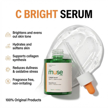 The Muse Labs C-Bright Serum | Brighter, Smoother & Even-Toned Skin in Just 3 Days