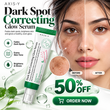 AXIS-Y Dark Spot Correcting Glow Serum – 5% Niacinamide & Squalane – Fades Dark Spots, Acne , Pigmentation & Evens Tone - Give bright & Clean Glowing Skin