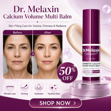 Dr. Melaxin Calcium Volume Multi Balm - Skin-Filling Care for Volume, Firmness & Radiance – With Calcium & Collagen Extract – Targets Forehead Wrinkles, Fine Lines, Smile Lines, Under-Eye Lines & Loss of Firmness – Hydrating & Moisturizing –
