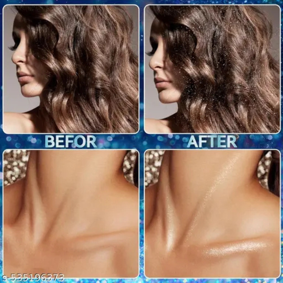 Makeup Revolution Stardaze Glitter Hair & Body Mist | Multi Use - Face, body & beautiful Shinny Hair | Long-lasting, Sweat proof & Quick-Drying