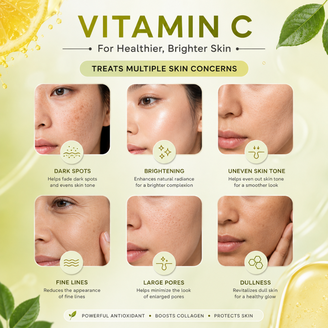 Arencia Vitamin C Booster Shot – Vitamin C Booster for Dark Spots, Uneven Tone, Fine Lines & Dullness – Deep Hydration, Antioxidant Protection