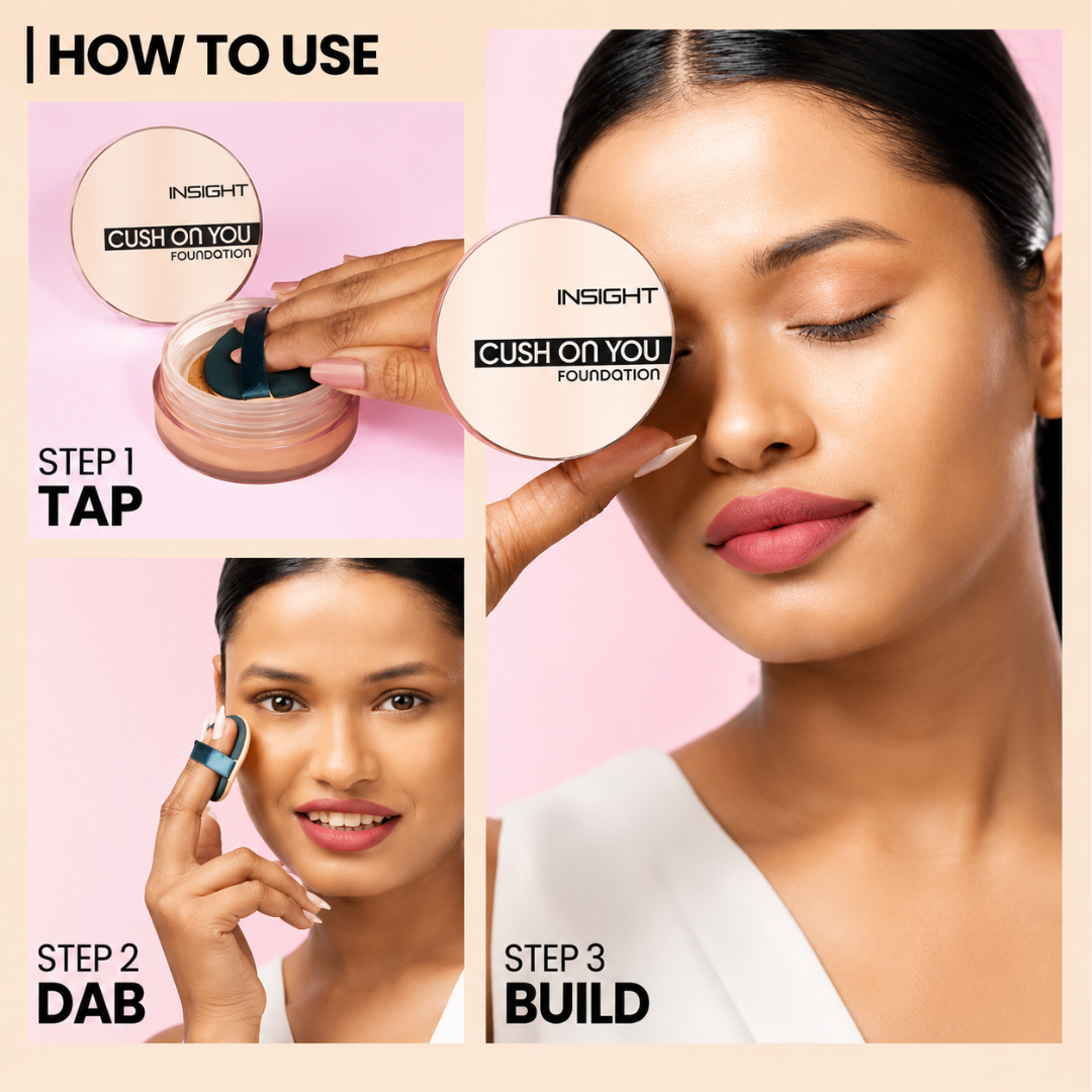 Insight Cushion You Foundation – Flawless Everyday – Buildable Coverage, Ultra-Light Feel, Natural Radiance – SPF 30 Protection – With Niacinamide & Vitamin E – Second-Skin Finish