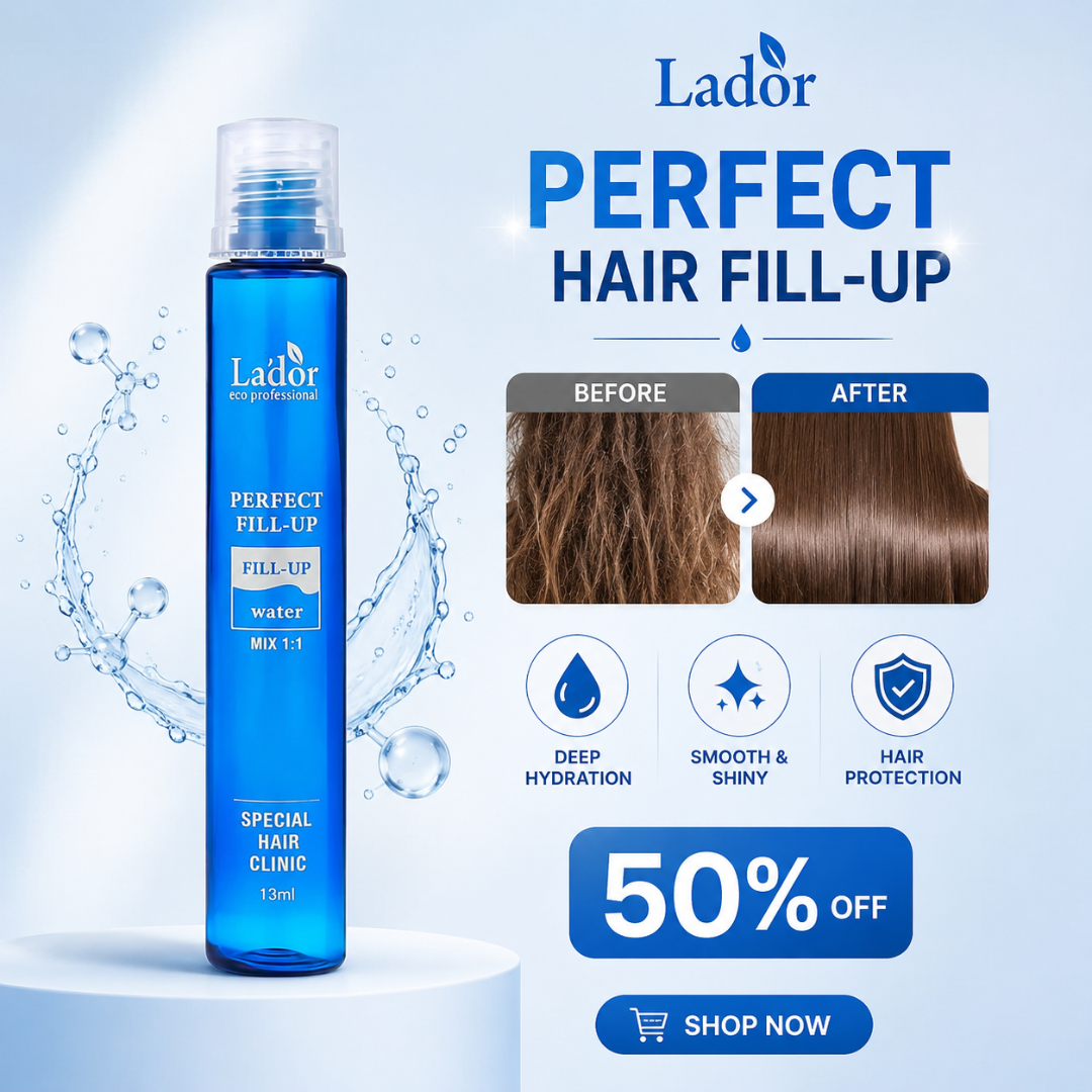 Lador Perfect Hair Fill-Up – Deep Repair, Shine & Smoothness – Salon Smooth Hair at Home – Repairs Damaged Hair, Reduces Frizz & Dryness, Strengthens Hair from Within