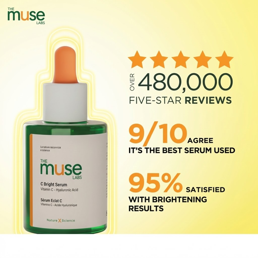The Muse Labs C-Bright Serum | Brighter, Smoother & Even-Toned Skin in Just 3 Days