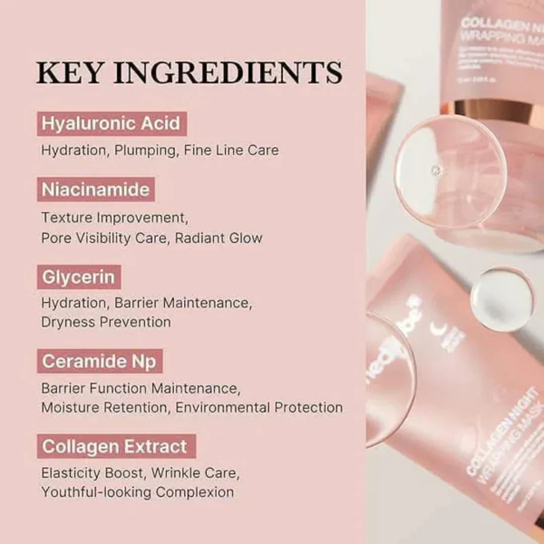 Buy Collagen Night Wrapping Mask and Get Applicator Free