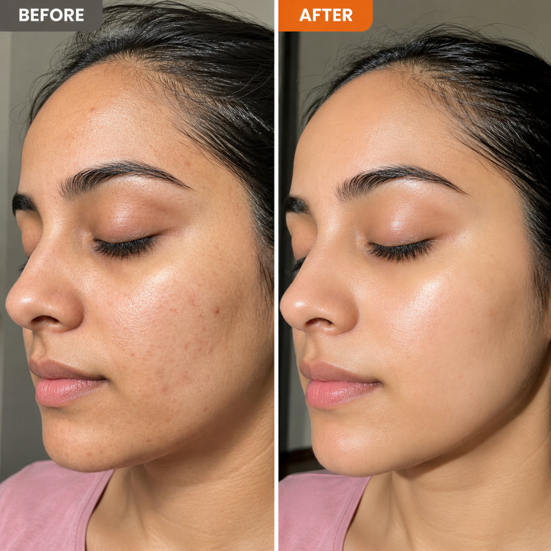 Ghar Magic Jelly Serum – 3-in-1 Mist + Primer + Setting Spray – Glow, Prep & Set All in One – Infused with Saffron, Astaxanthin, Niacinamide & Arbutin – Brightens Dull Skin, Intense Hydration, Enhances Collagen
