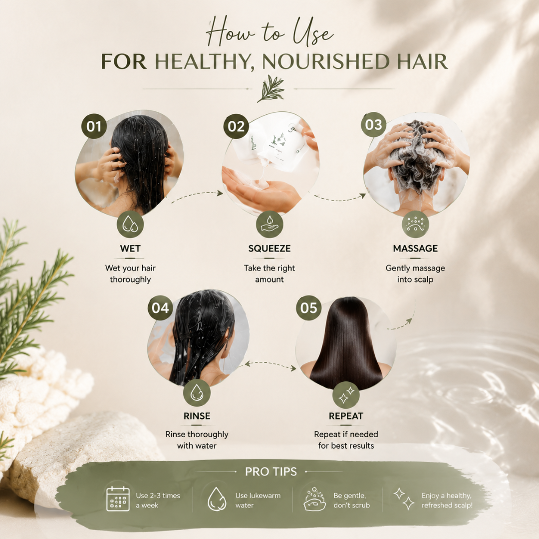 Tgideas Rosemary Amino Acid Shampoo – Strengthens Hair Roots, Promotes Hair Growth, Reduces Hair Fall – Deep Cleansing, Nourishing & Safe – For Dandruff, Oily Scalp, Dry & Frizzy Hair