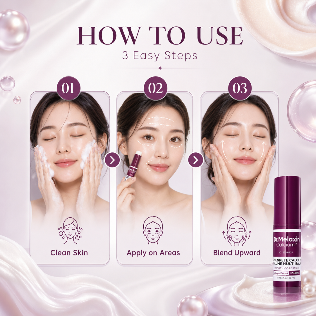 Dr. Melaxin Calcium Volume Multi Balm - Skin-Filling Care for Volume, Firmness & Radiance – With Calcium & Collagen Extract – Targets Forehead Wrinkles, Fine Lines, Smile Lines, Under-Eye Lines & Loss of Firmness – Hydrating & Moisturizing –