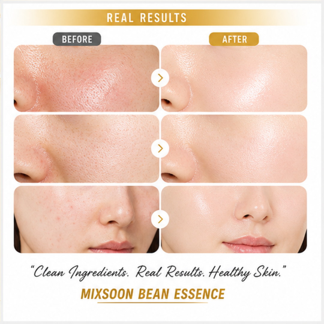 mixsoon Bean Essence – 50% OFF – Nourish, Refine & Reveal Radiance – Minimal Ingredients, Maximum Results – Smooths Texture, Deeply Hydrates, Refines Pores, Boosts Glow