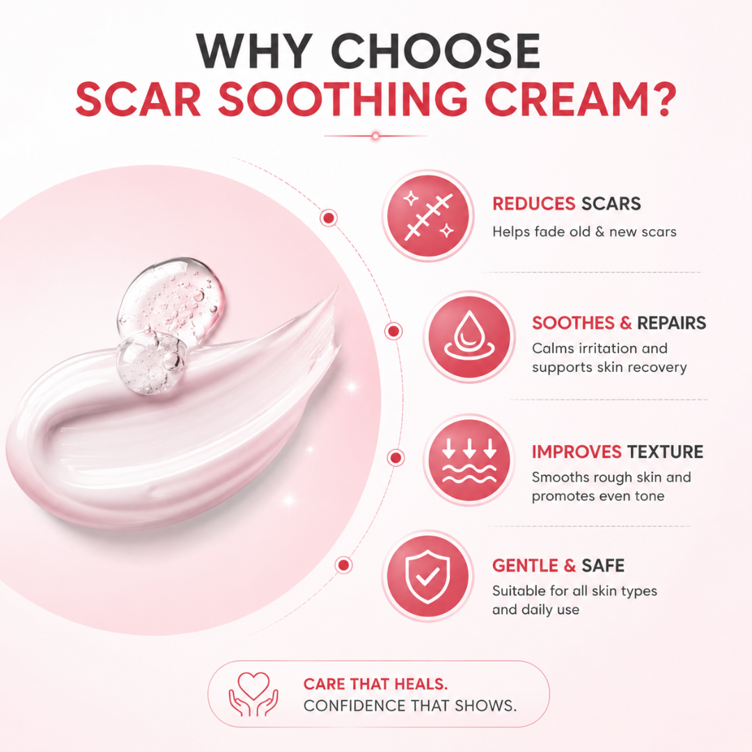Laniska Scar Soothing Cream | 7-in-1 Skin Repair with Argan Oil, Shea Butter, Vitamin E & Hyaluronic Acid | Fades Scars, Warts & Scratches, Deep Hydration