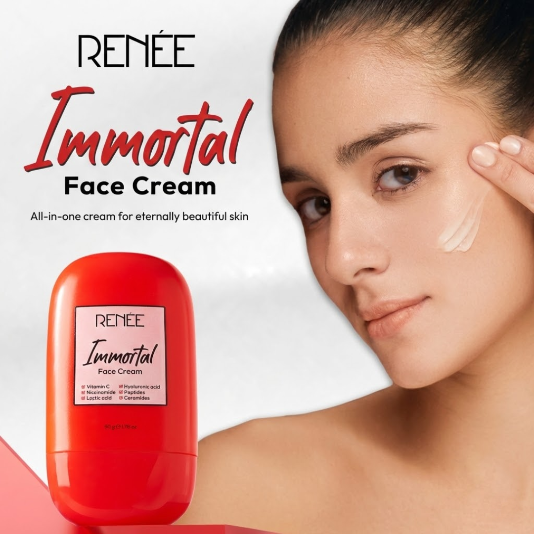 RENEE Immortal Face Cream | All-in-One Moisturizer | Nourishes, Repairs, Renews & Protects | Remove pigmentation, dark spots & brighten skin tone | For All Skin Types