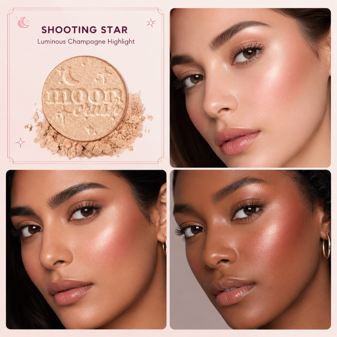 Too Faced Jewel Crush Blush & Highlighter Face Palette – A Little Glow, A Lot More You – 4 Shades: Shooting Star, Golden Hour, Velvet Crush & Watermelon Rain – Radiant, Blendable & Buildable – Silky Soft, Long-Lasting