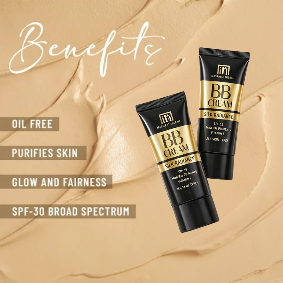MASARRAT MISBAH MM BB Cream Silk Radiance | 5-in-1 Tinted Moisturizer with SPF 15