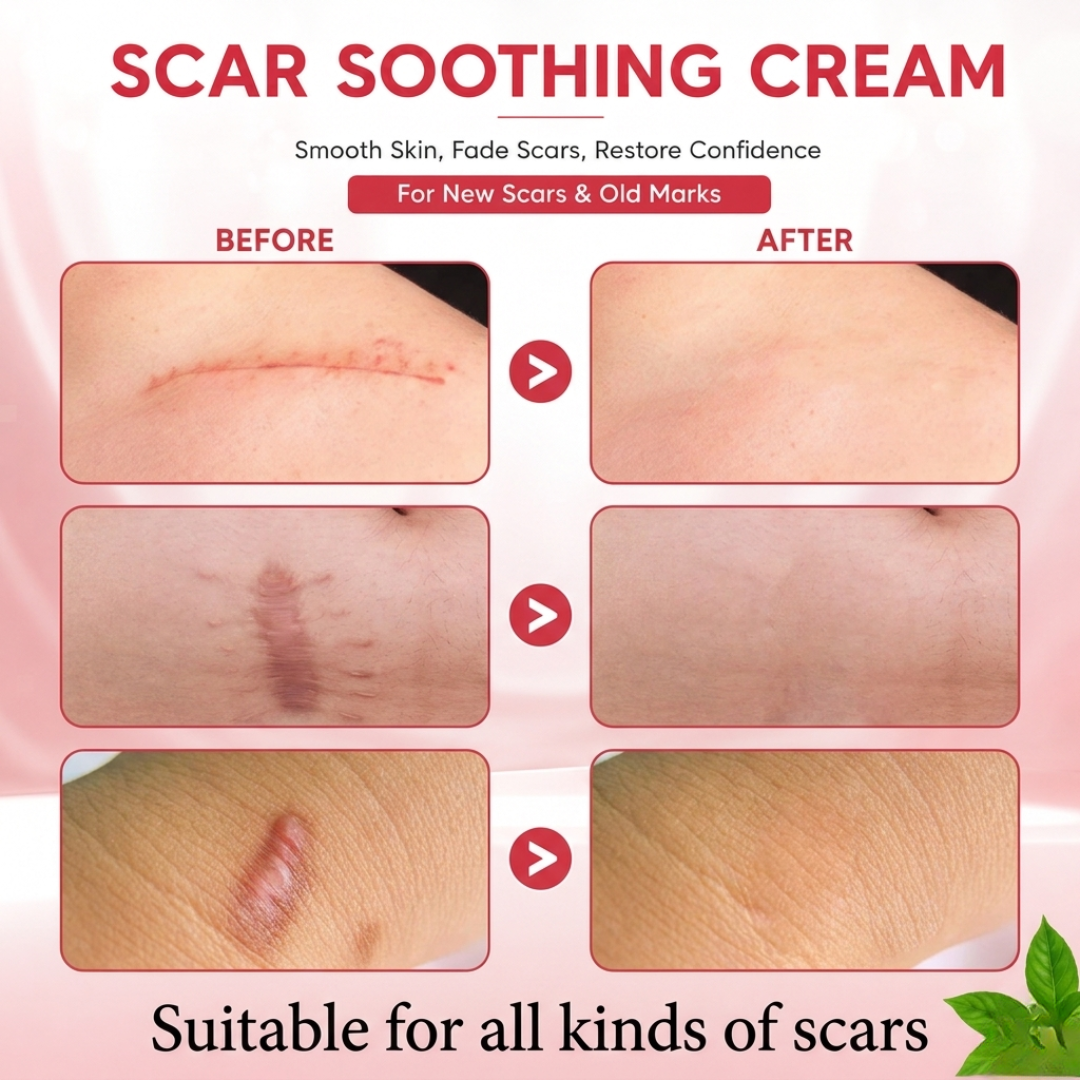 Laniska Scar Soothing Cream | 7-in-1 Skin Repair with Argan Oil, Shea Butter, Vitamin E & Hyaluronic Acid | Fades Scars, Warts & Scratches, Deep Hydration